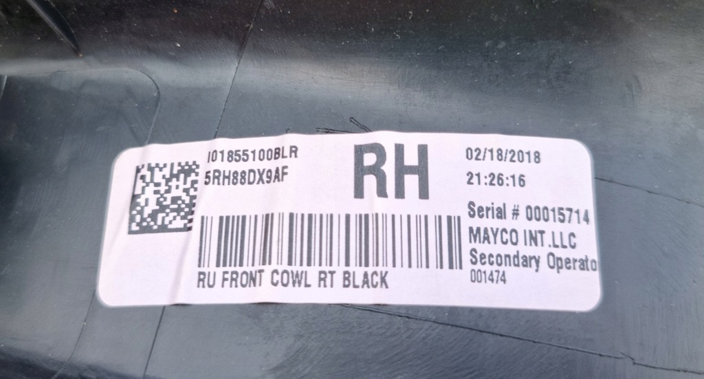 фото №8, Chrysler pacifica 3.6 hybrid защита порог правая пассажира 18r