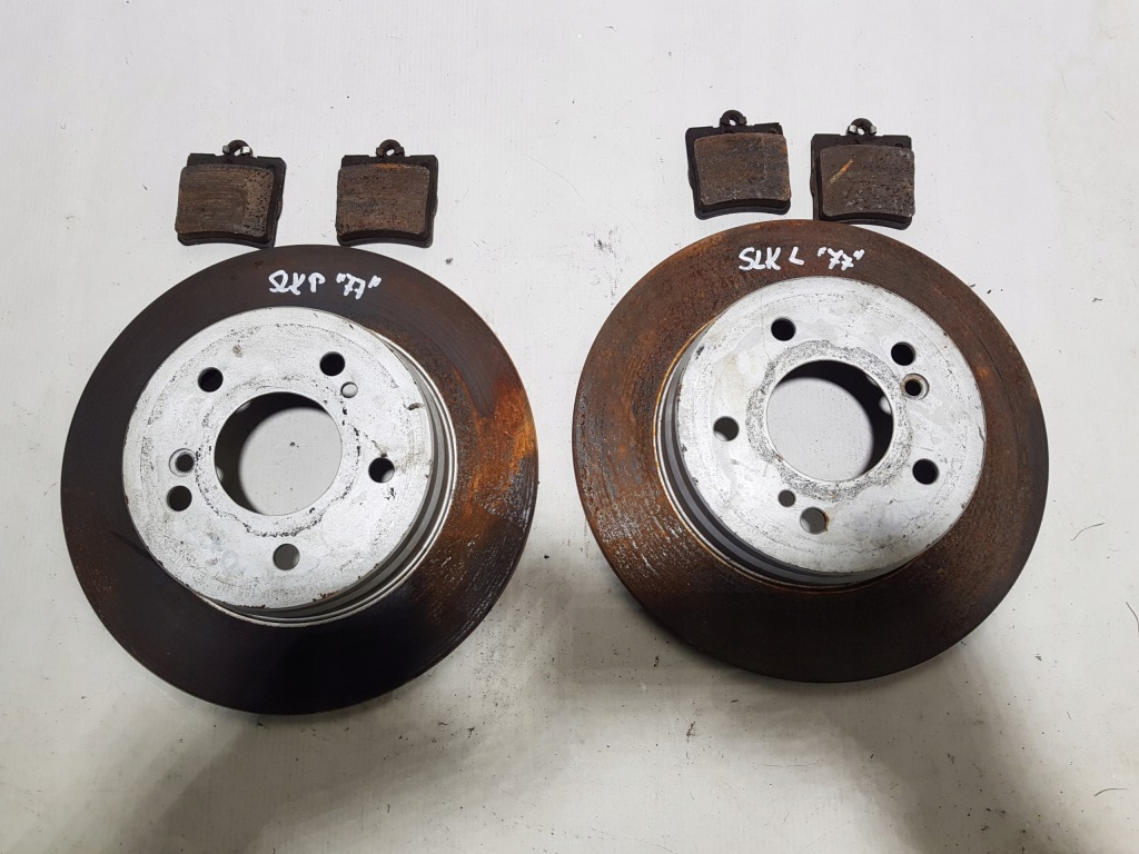 фото №1, Гальмівні диски задня задні гальмівні колодки mercedes slk r171 w171 3.0 3.5 бензин