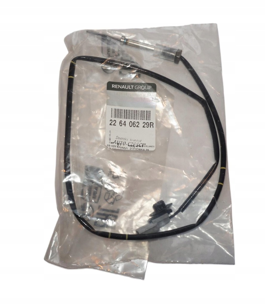 фото №1, Renault оригинальный номер 226406229r датчик, температура выхлопных газов