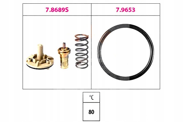 фото №2, Fac7.8689 термостат vw golf vi 1.4tsi