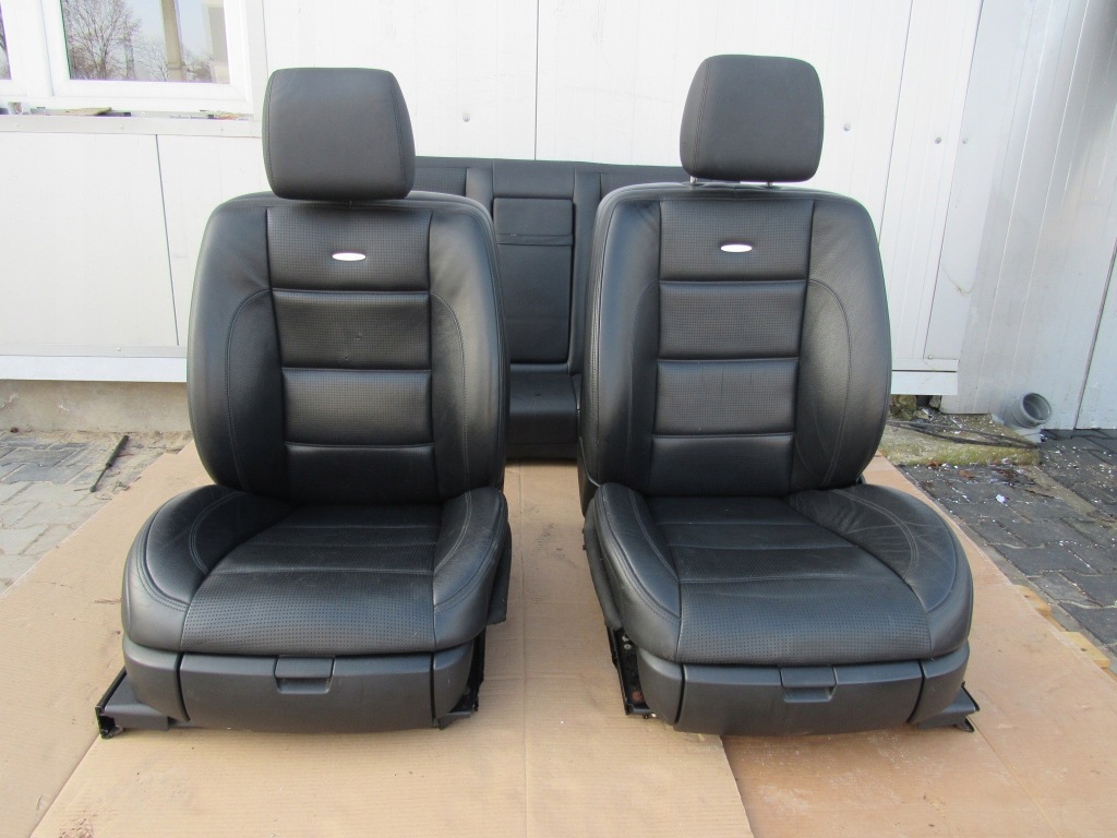 фото №5, Mercedes s w221 63 amg обивка сиденья заднее сиденье