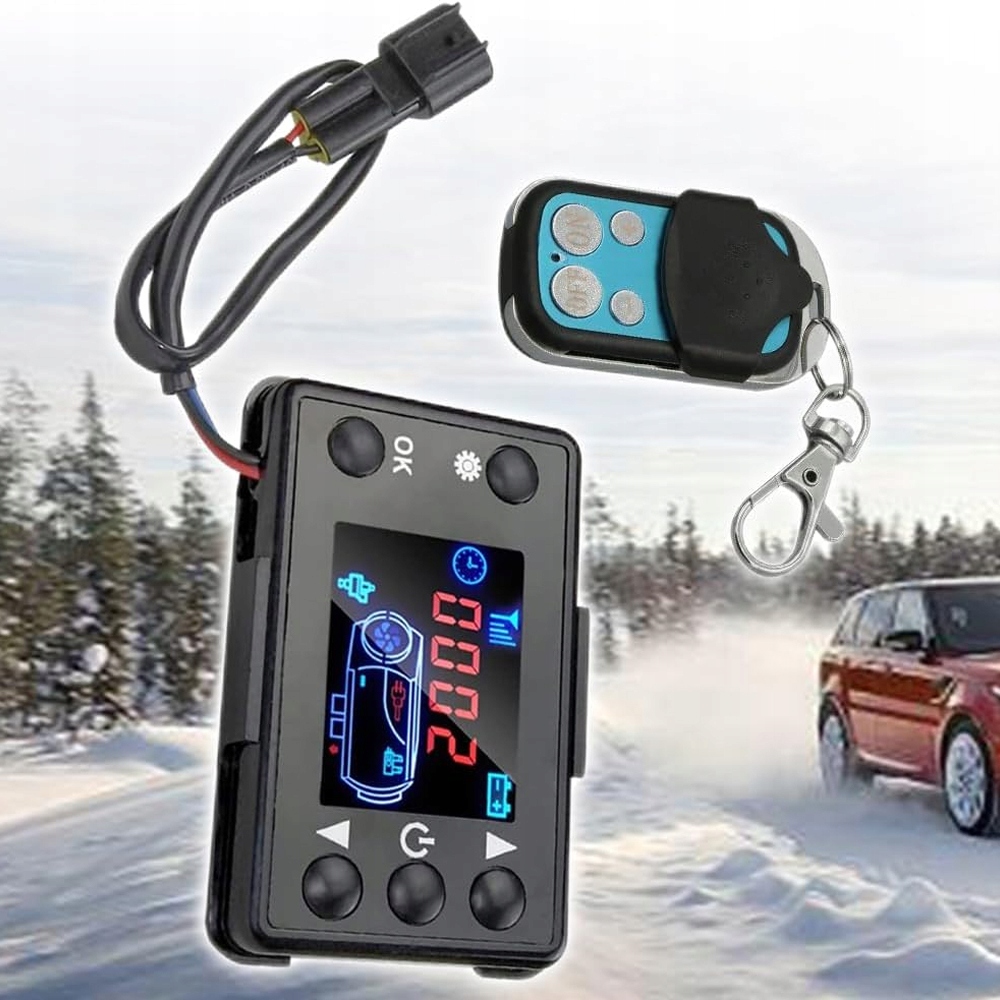 фото №11, Набір блок керування обігріву стояночного з дисплей lcd 12v/24v pilot