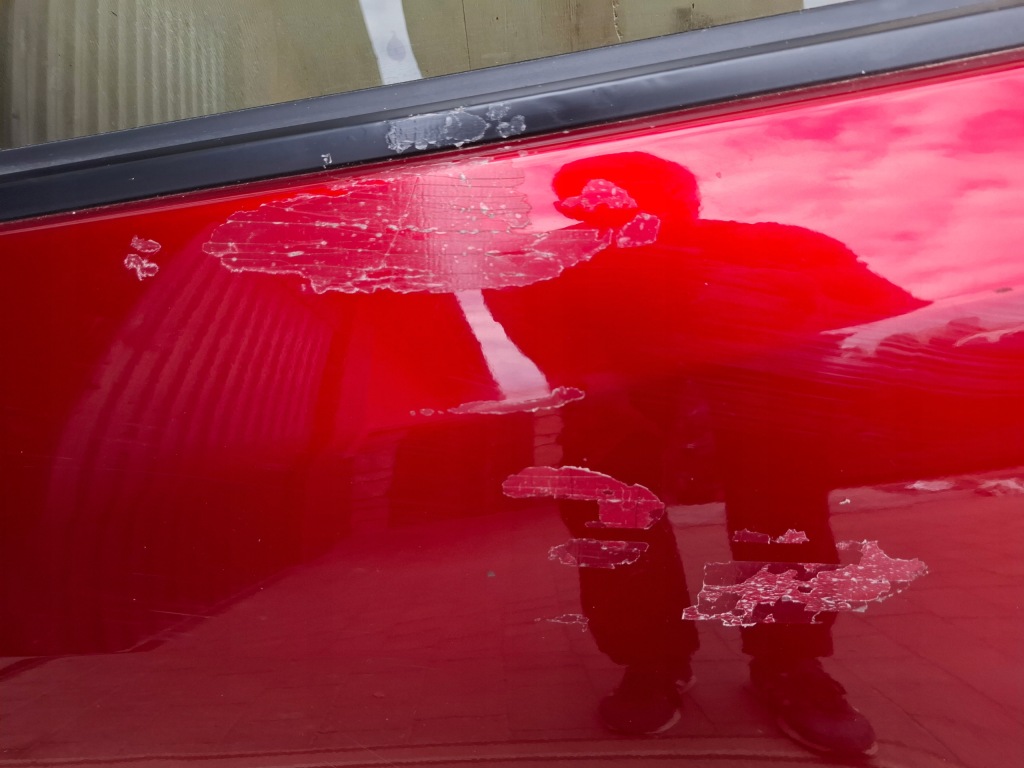 фото №3, Дверь левая задняя mazda 2 dj красные 22r