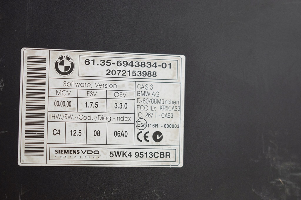 фото №8, Бортовой компьютер набор стартовый bmw e60 2.0d 7803373