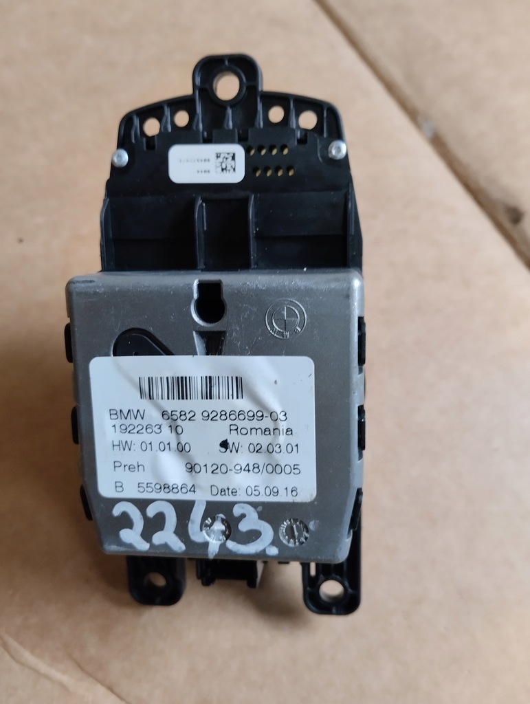 фото №6, Панель перемикач ручка idrive bmw f10 f20 f21 f22 f23 f30 9286699