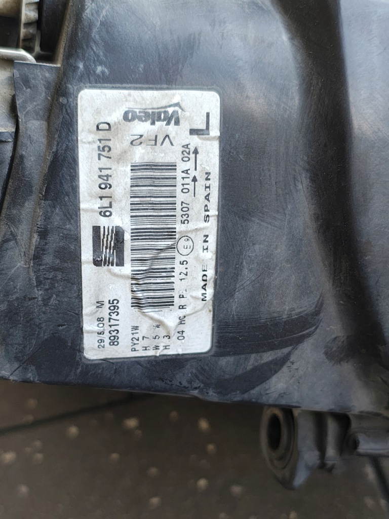 фото №14, Передние лампы лампа левая правая seat ibiza iii 6l1941751d 6l1941752d