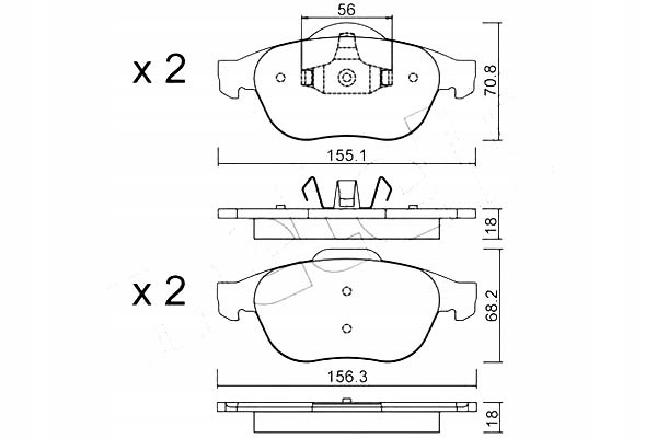 фото №2, Metelli гальмівні колодки гальмівні renault espace iv 02- met