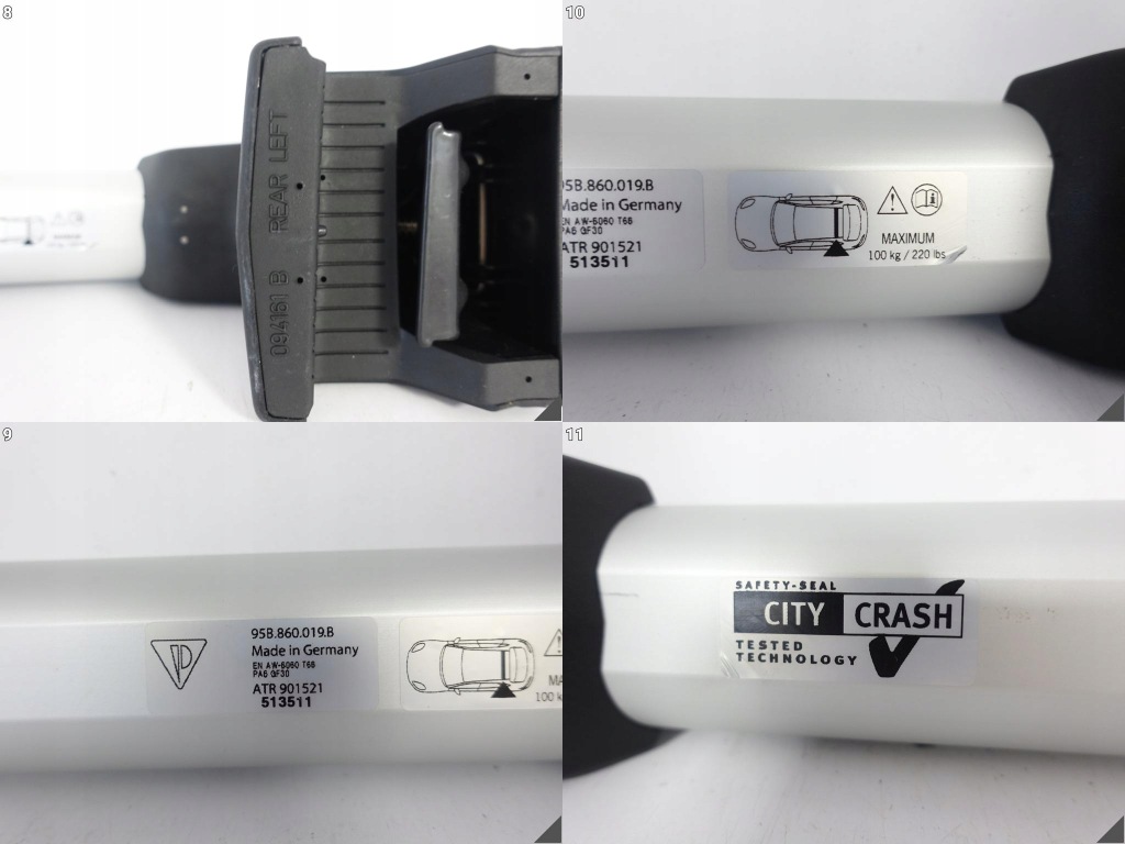 Купити Porsche macan 95b 1 14-24 рейлінги поперечини поперечина багажник даховий