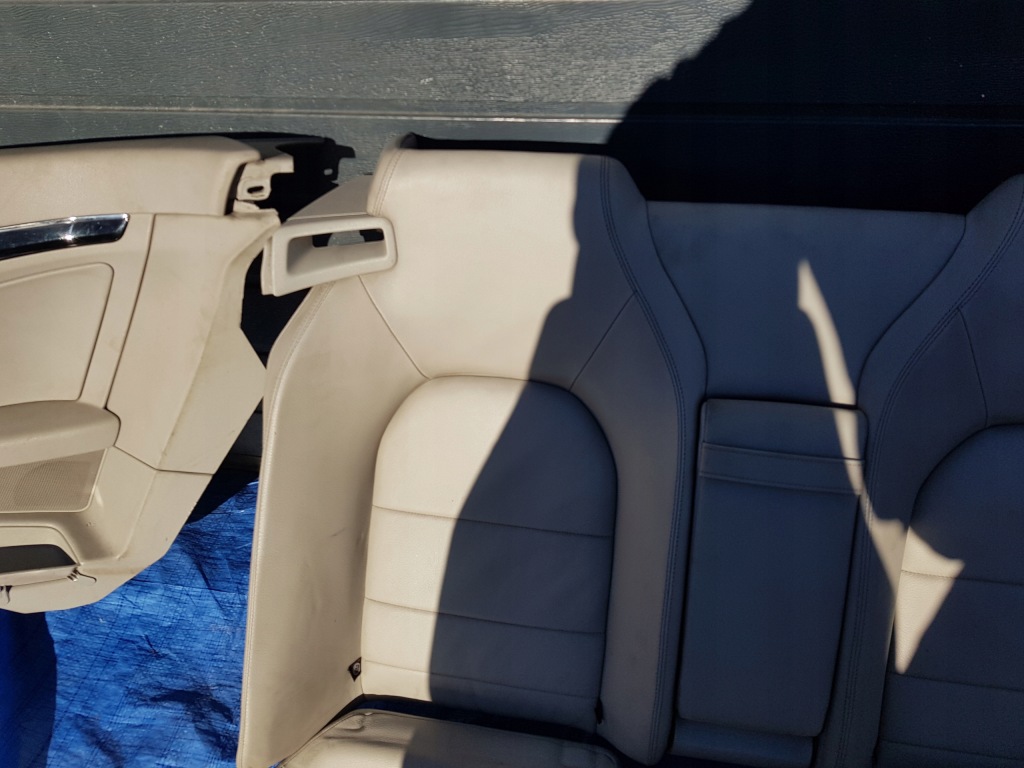 фото №12, Mercedes w207 c207 cabrio сидіння заднє сидіння обшивки комплект шкіра airscarf