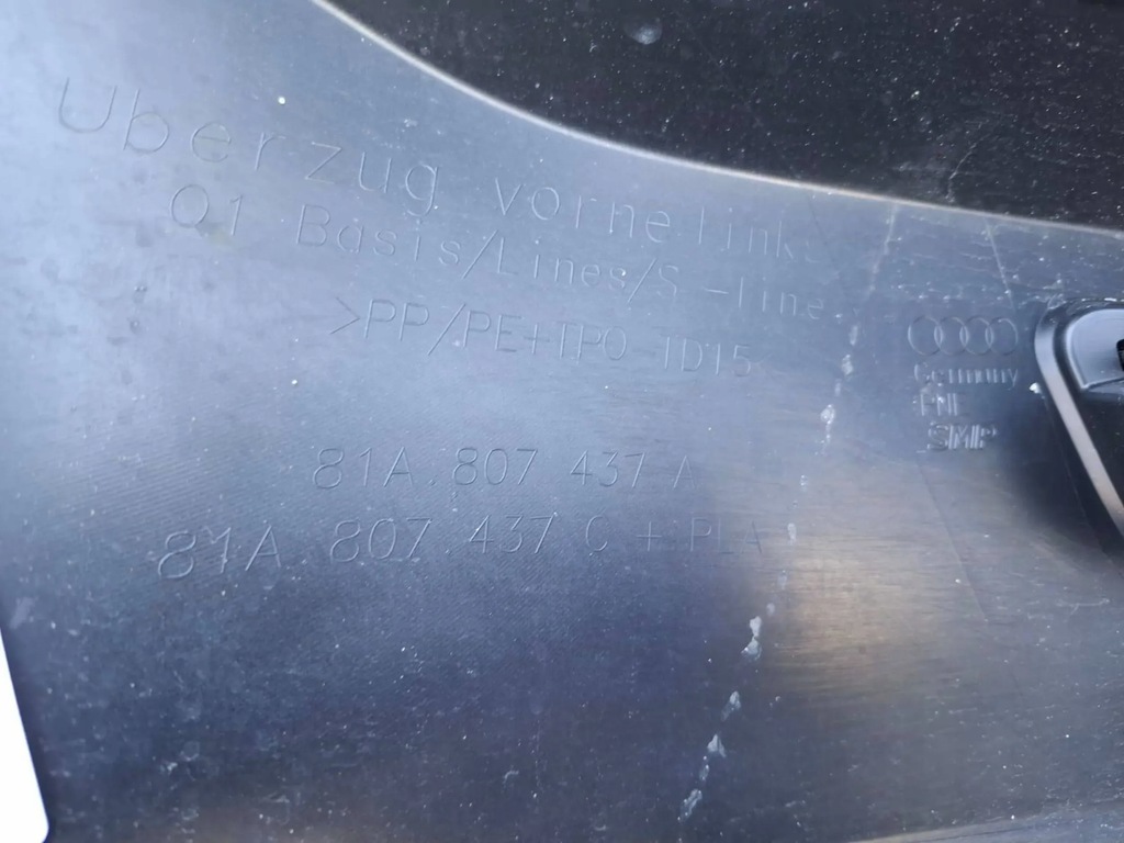 фото №7, Audi q2 81a807233b спойлер бампера ліва частина бампера елементи