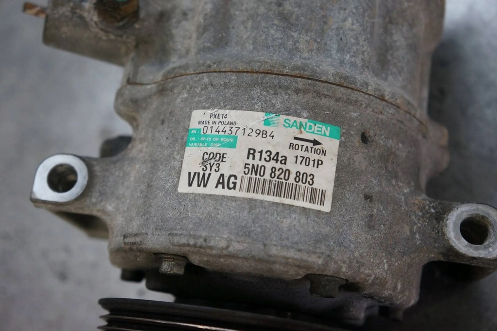 фото №6, Компрессор кондиционера audi a3 8p 2.0 5n0820803