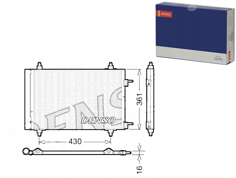 фото №1, Denso dcn07019 конденсатор, кондиціонер