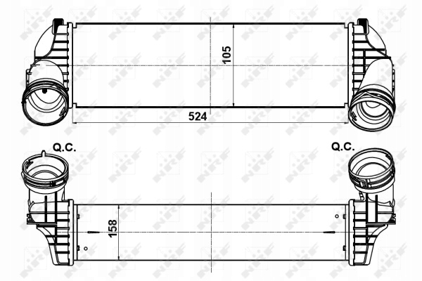 Nrf интеркулер renault renault master 2010- 30358 в Украине