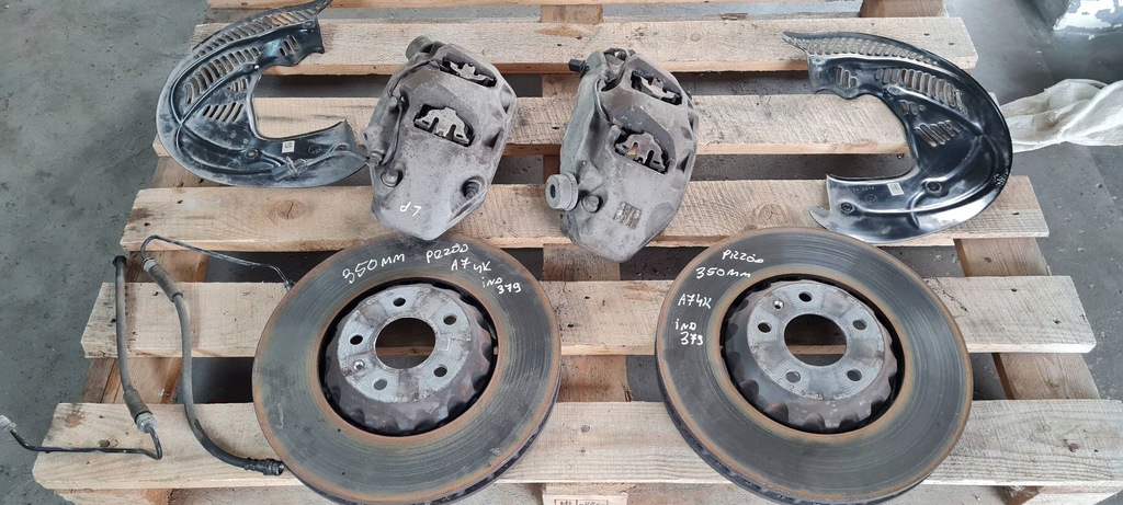 фото №16, A7 c8 4k супорти гальмівні диски гальмівні набір 350mm перед 4m0615301q a6 c8 4k