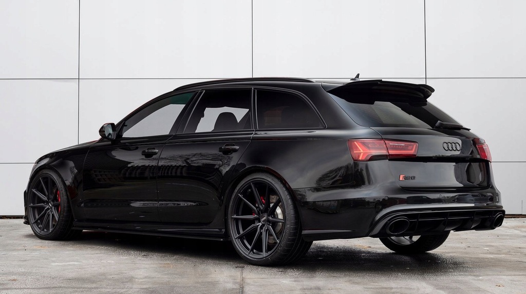 фото №9, Диффузор audi a6 c7 lift 15-18 rs6 look full black накладка обычный бампер