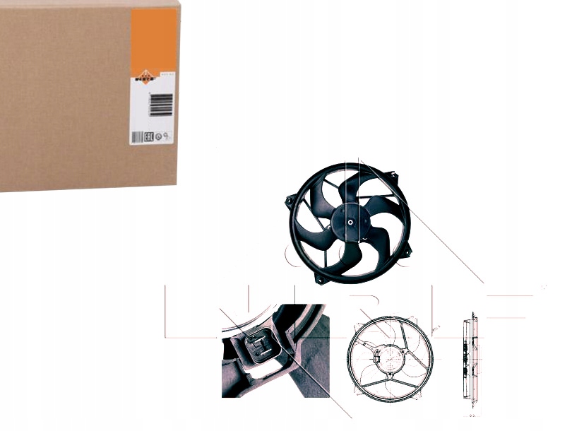 фото №1, Nrf 47348 вентилятор, охлаждение двигателя