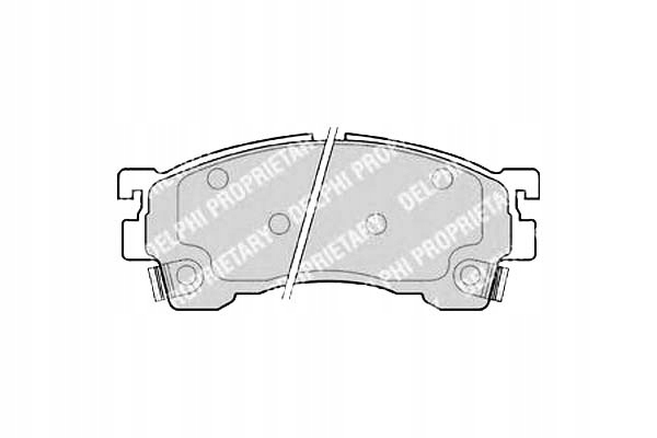фото №1, Гальмівні колодки гальмівні mazda 626 delphi ham