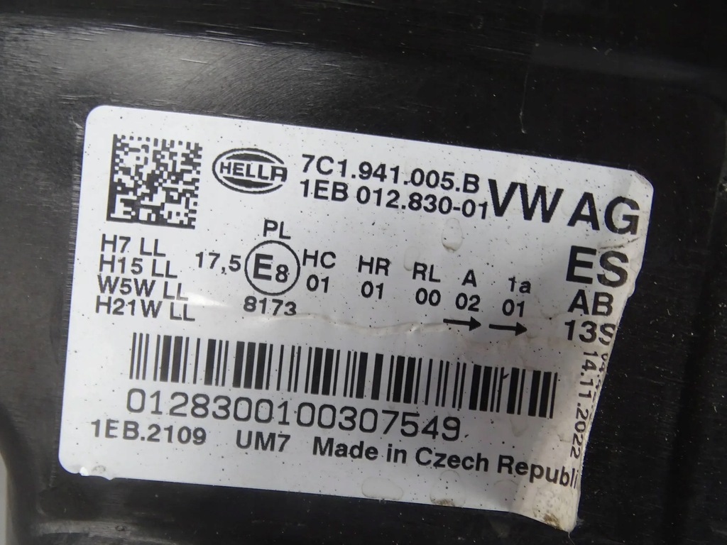 фото №9, Лампа перед передняя левая vw crafter ii 2 7c man tge