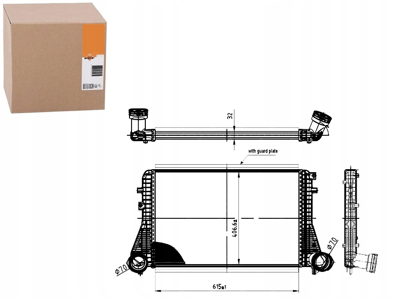 Купити Інтеркулер vw golf v 1,4tsi-2,0tdi nrf