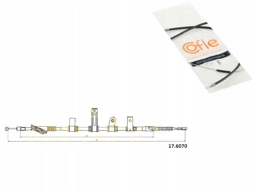 фото №1, Cofle трос гальма ручного kia magentis 2.0 crdi