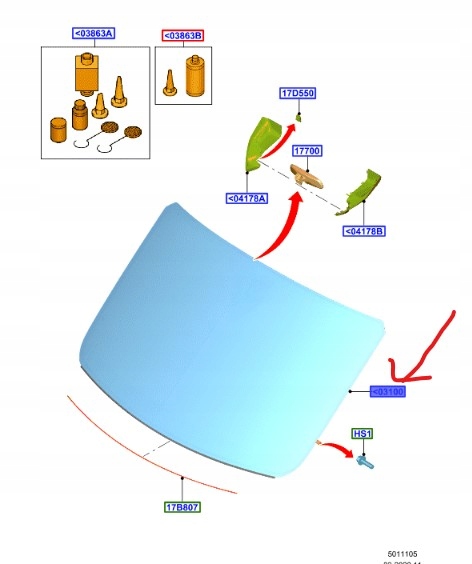 фото №1, Стекло лобовое ford transit mk7 2014-