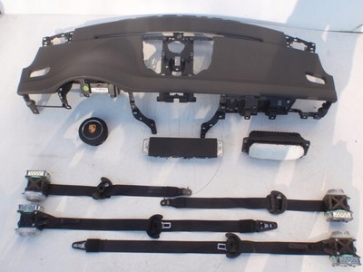 фото №1, Porsche macan 95b коричневий панель приладів консоль подушки безпеки ремені