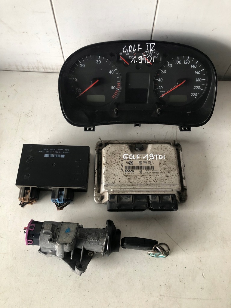 фото №1, Блок управления набор стартовый volkswagen golf iv 1.9 tdi 038906012l