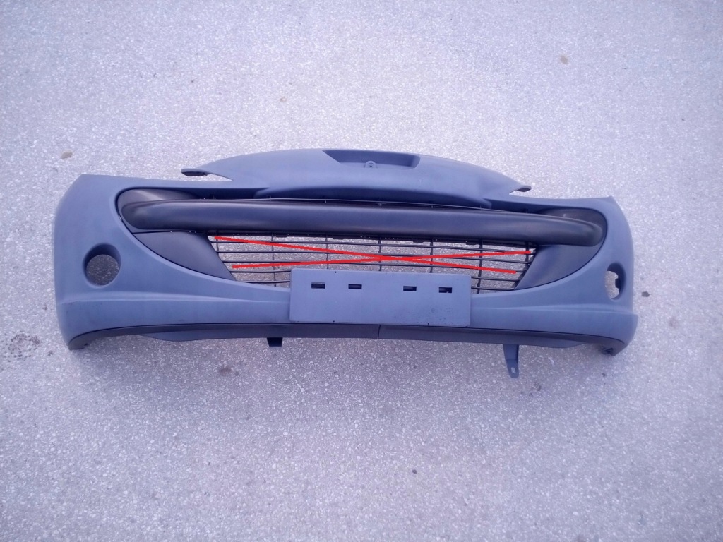 Купити Peugeot 206+ plus бампер передній перед під  протитуманна фара