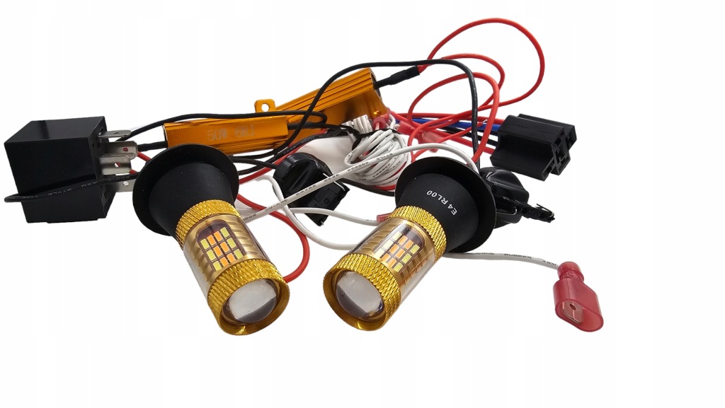 Купити 7440 w21w поворотники led drl + денні ходові вогні 360° 2w1 ultra mocne