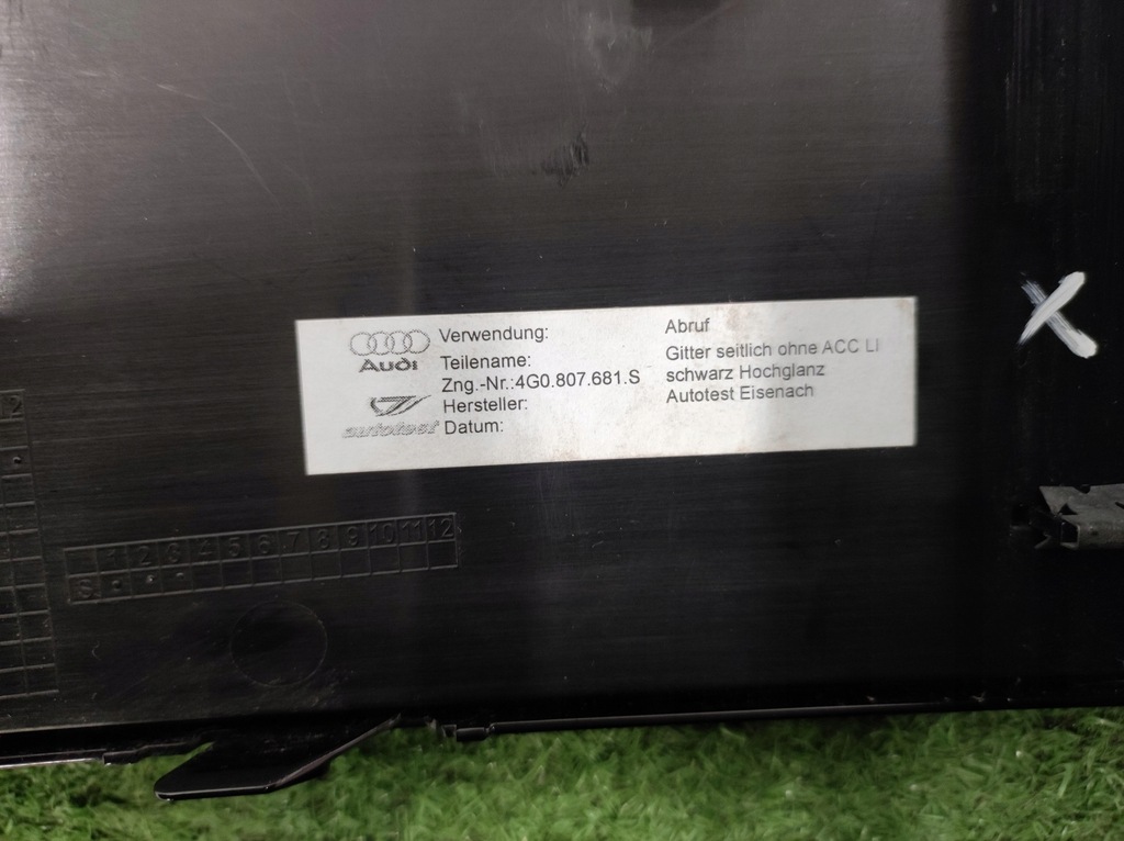фото №8, Решётка бампера левая audi rs6 c7 4g0807681s 4g0807245a