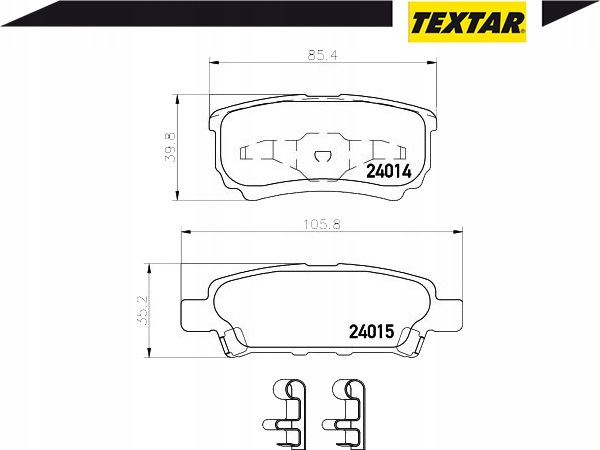 фото №2, Тормозные колодки тормозные chrysler sebring 2.4 vvt js