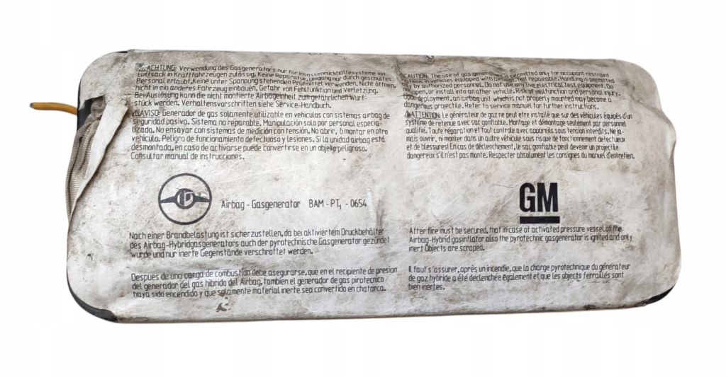 фото №1, Подушка безопасности подушка воздушная пассажира opel astra g 90561101