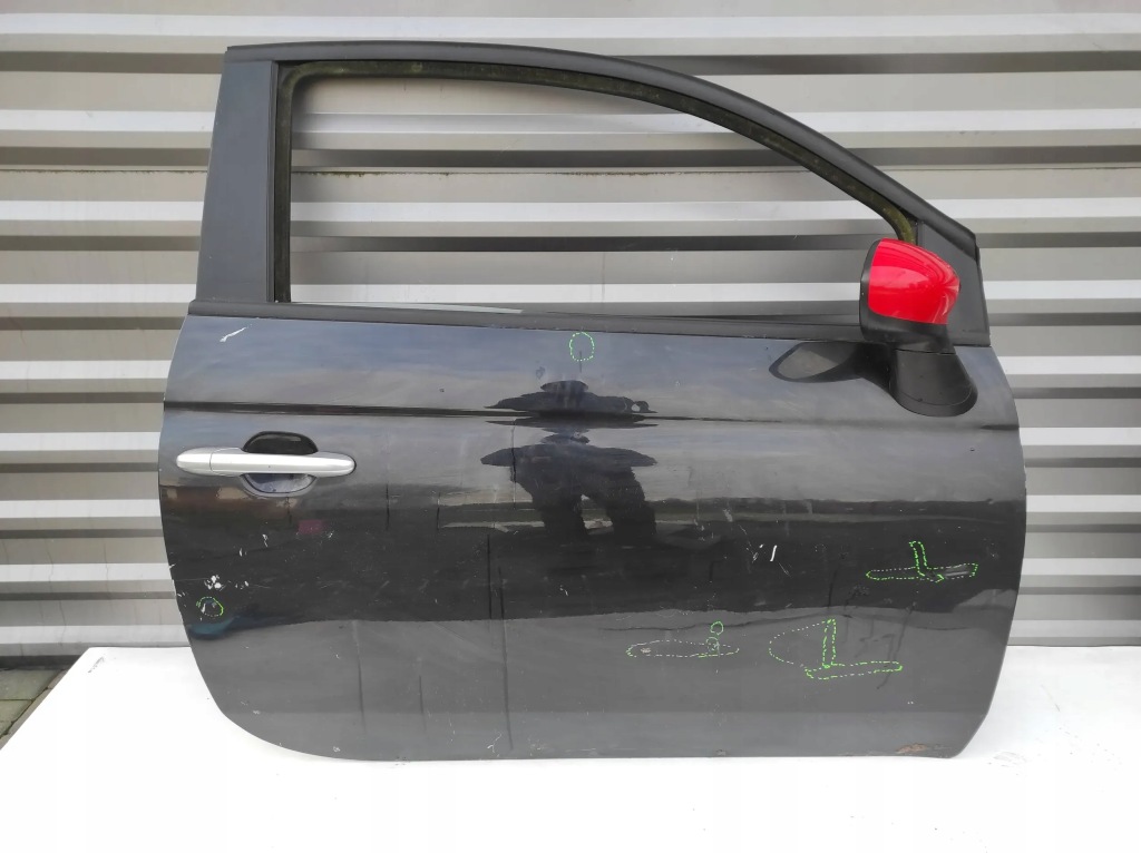 фото №2, Дверь передние перед правое fiat 500 полный