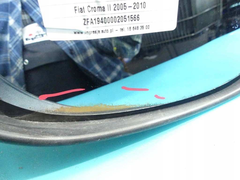 фото №6, Зеркало правое 7pin fiat croma ii 05-10 266/a eu