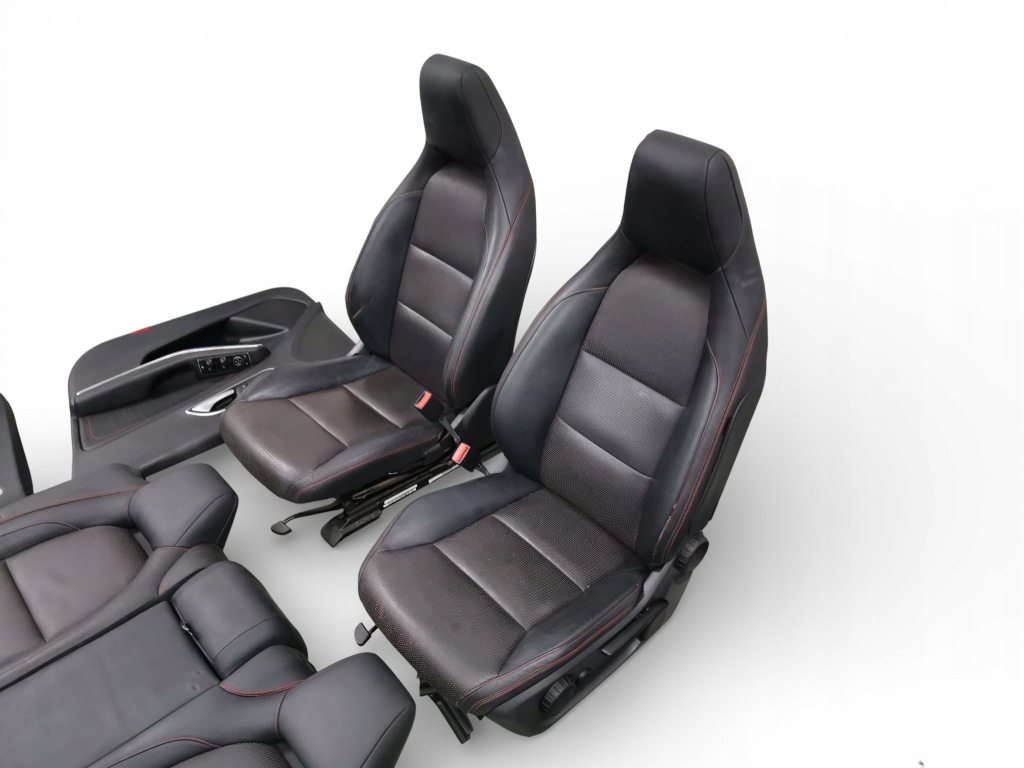 фото №10, Салон сиденья amg кожаный обшивки mercedes w176 заднее сиденье кожа подогрев чёрные