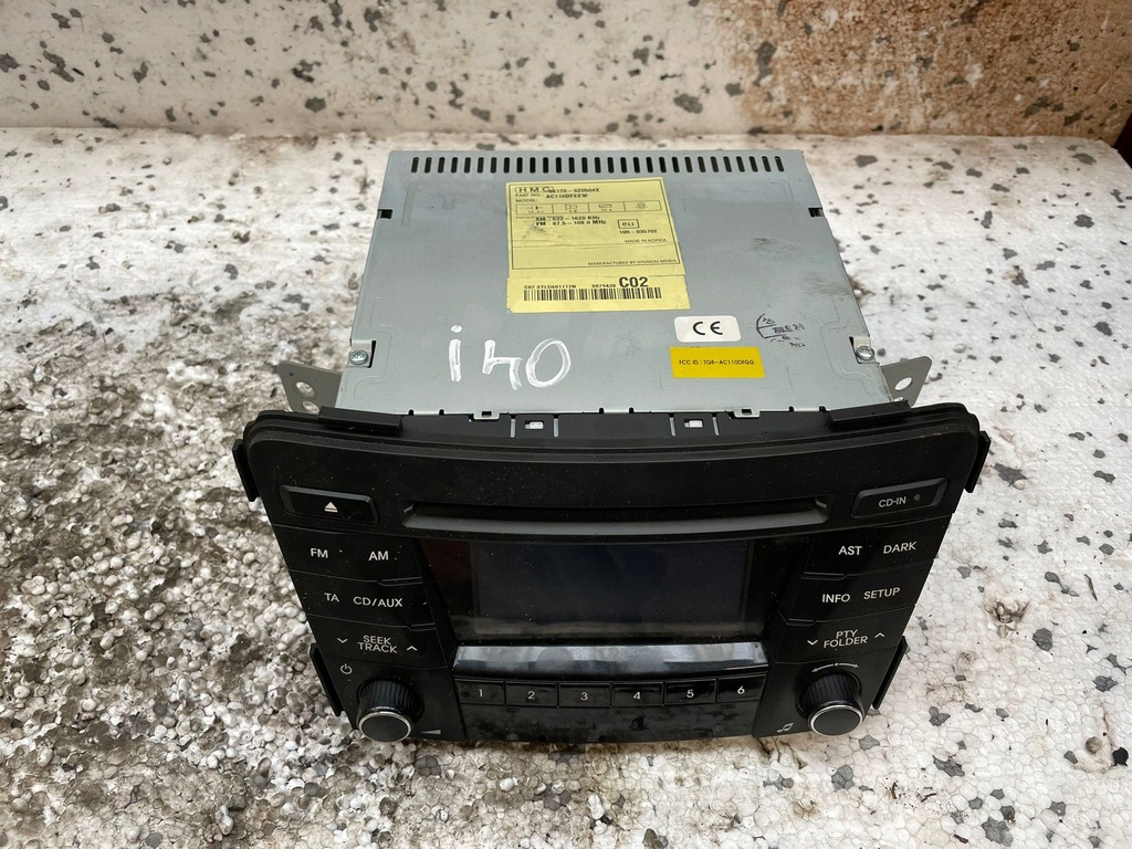 фото №7, Hyundai i40 радіопрогравач cd 96170-3z0504x