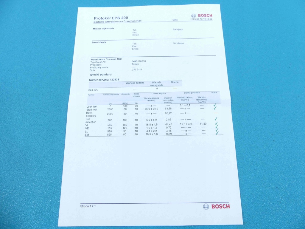 фото №3, Test форсунка kia sportage iii 0445116018 2.0