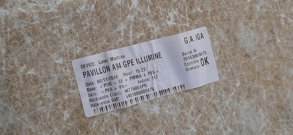 фото №10, Стеля peugeot 2008 i 96775051pr