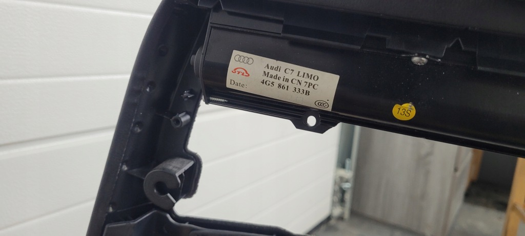 фото №11, S6 c7 4g lift a6 обшивка двері лівий задня alcantara шторка sedan