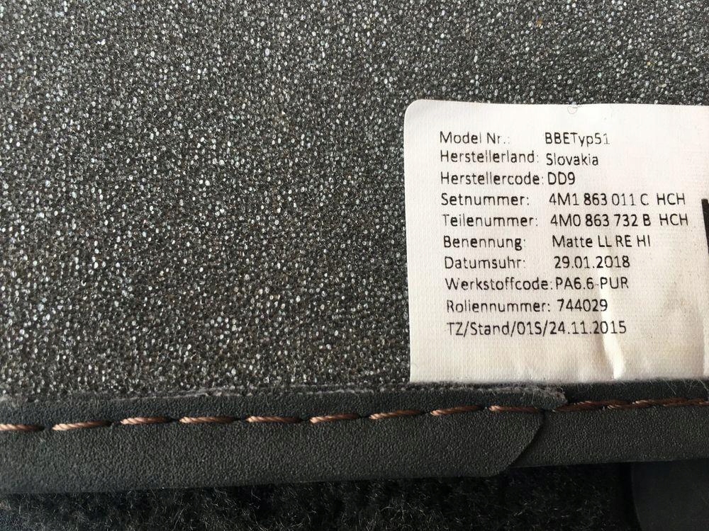 фото №8, Audi q7 4m s-line коврики велюровые 2018r