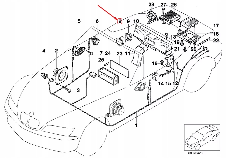 фото №7, Bmw z3 e36 harman kardon mid-range гучномовець 65136902836 oem