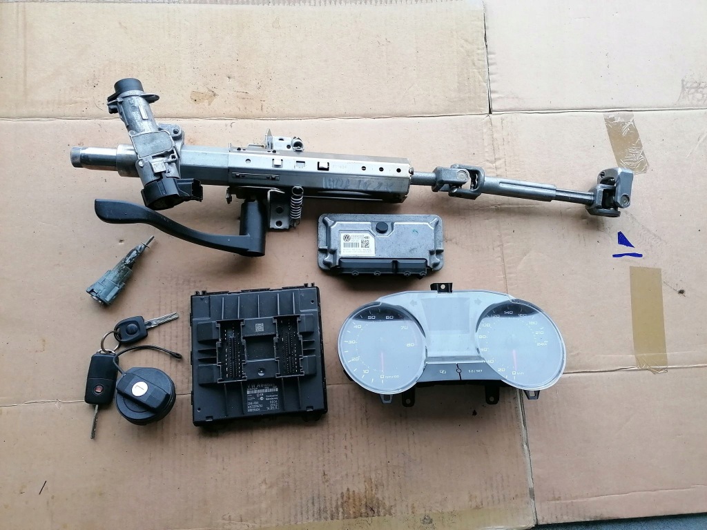 фото №1, Seat ibiza iv 1.4 замок запалювання бортовий комп'ютер набір cgg