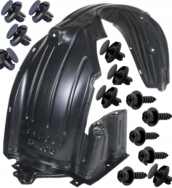 фото №1, Toyota aygo 2014- подкрылок клипсы перед правый