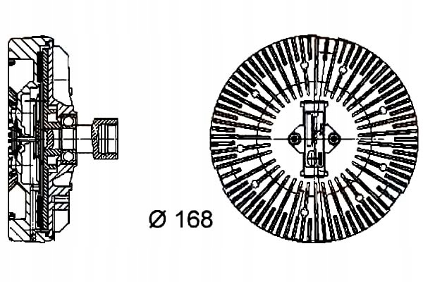 фото №1, Hella віскозна муфта зчеплення land rover range rover iii