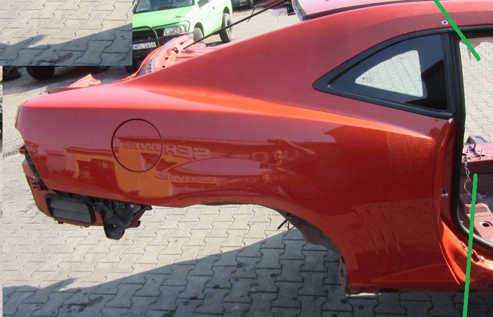 фото №1, Chevrolet camaro 2011 четверть крыло правый задняя + стекло