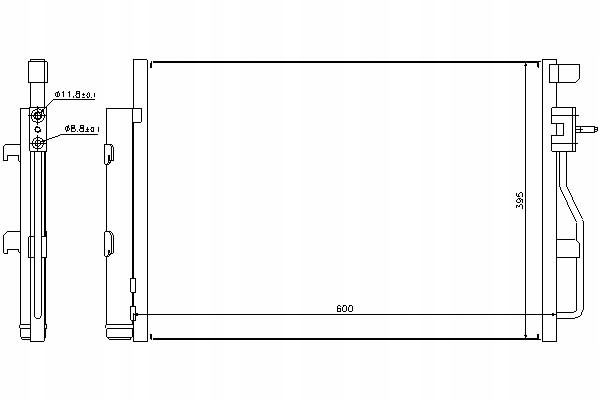 фото №1, Nissens конденсатор кондиционера chevrolet aveo 1.2-