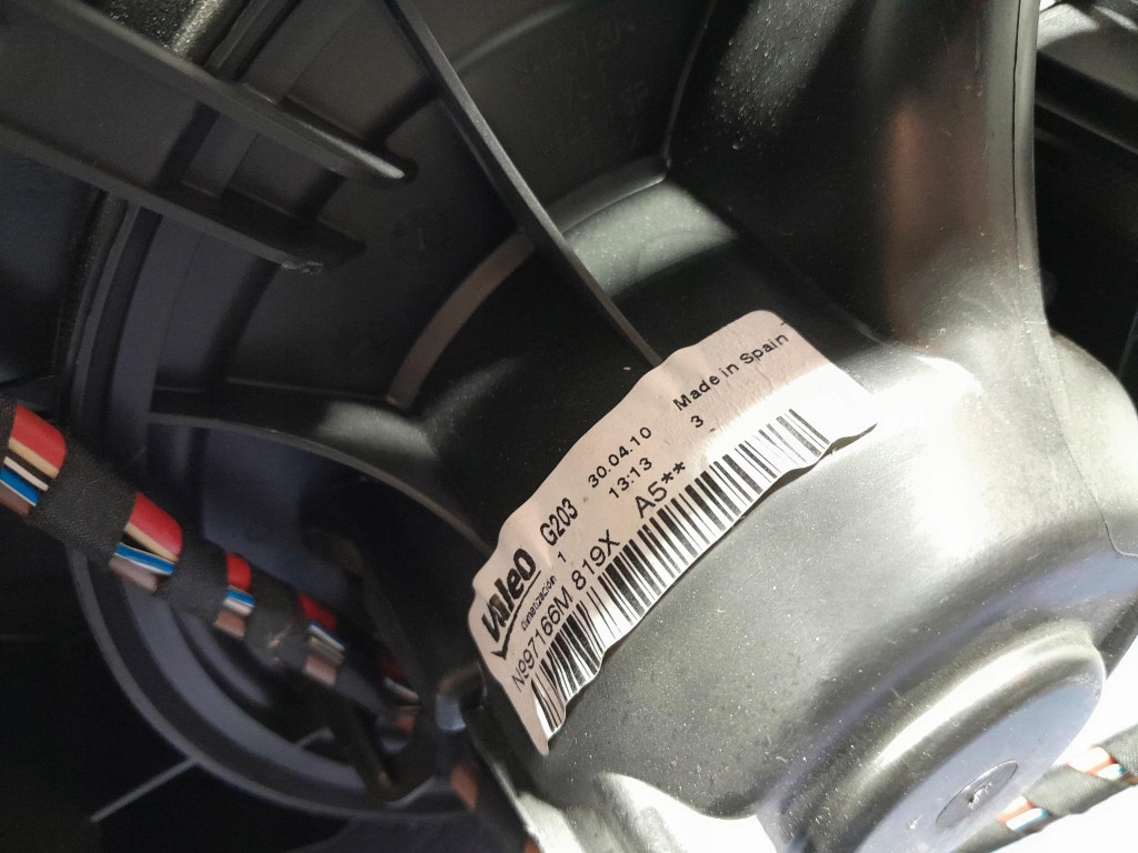 фото №6, Vw scirocco обігрівач повітродувка комплектна eu 1k1820003rq