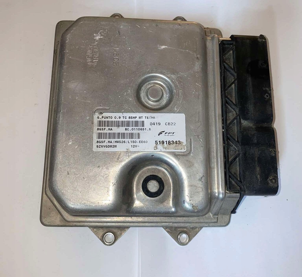 фото №1, Бортовий комп'ютер блок керування двигуна fiat 51918343