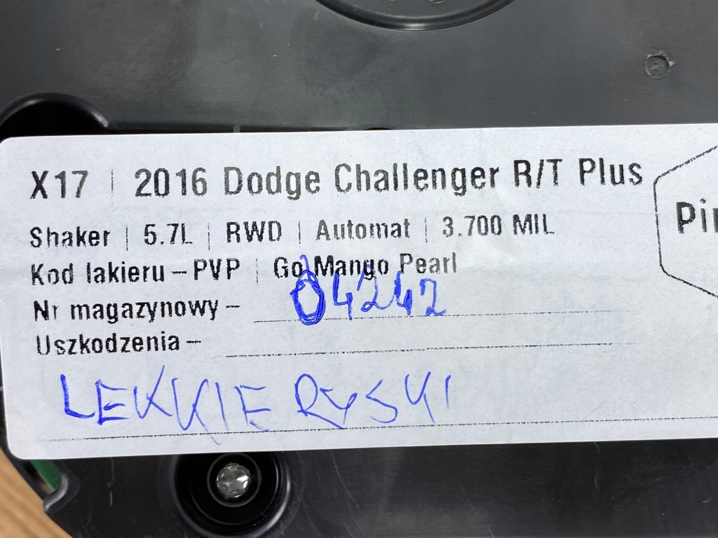 фото №8, Прилади лічильник dodge challenger shaker 2015+ usa