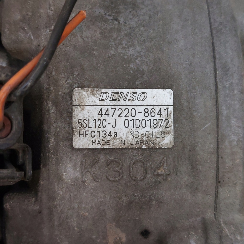 фото №8, Fiat stilo 1,9 компрессор кондиционера denso 447220-8641